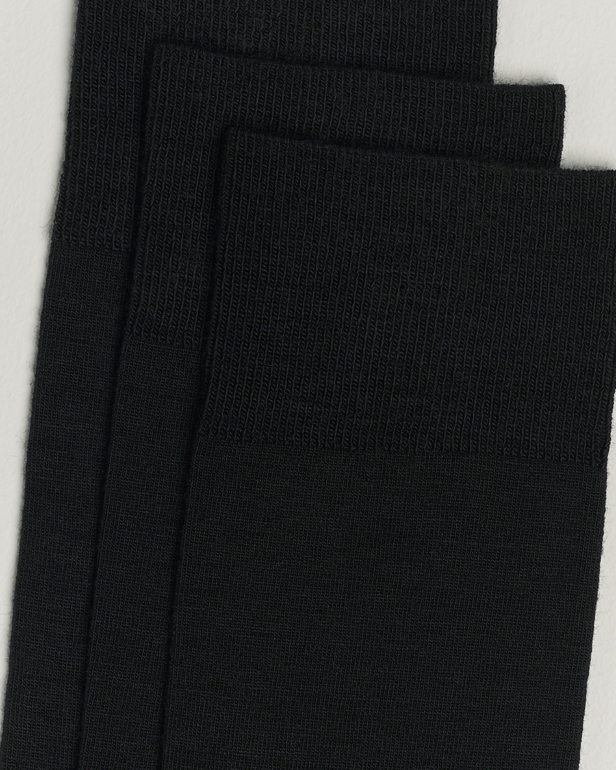 Men | Underwear & Socks | Amanda Christensen | 3-Pack Icon Wool/Cotton Socks Black