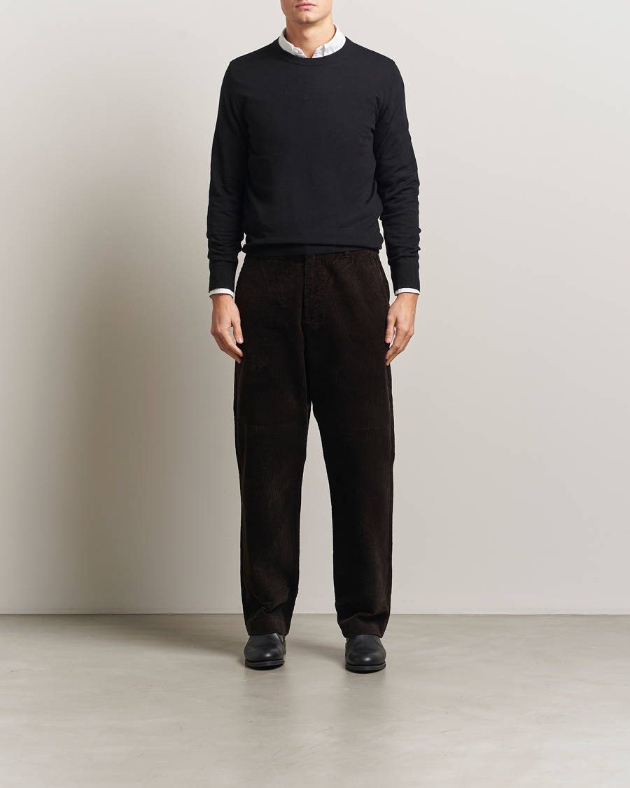 Herren | Pullover | Filippa K | Merino Round Neck Sweater Black