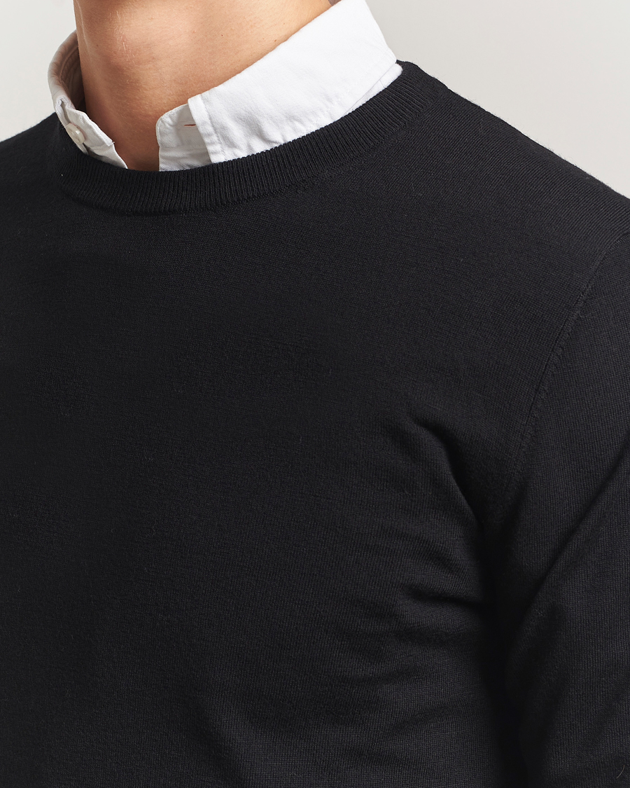 Herren | Pullover | Filippa K | Merino Round Neck Sweater Black