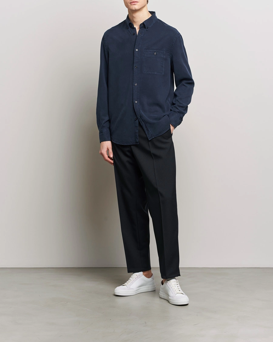 Herren | Hemden | Filippa K | Zachary Lyocell Shirt Navy