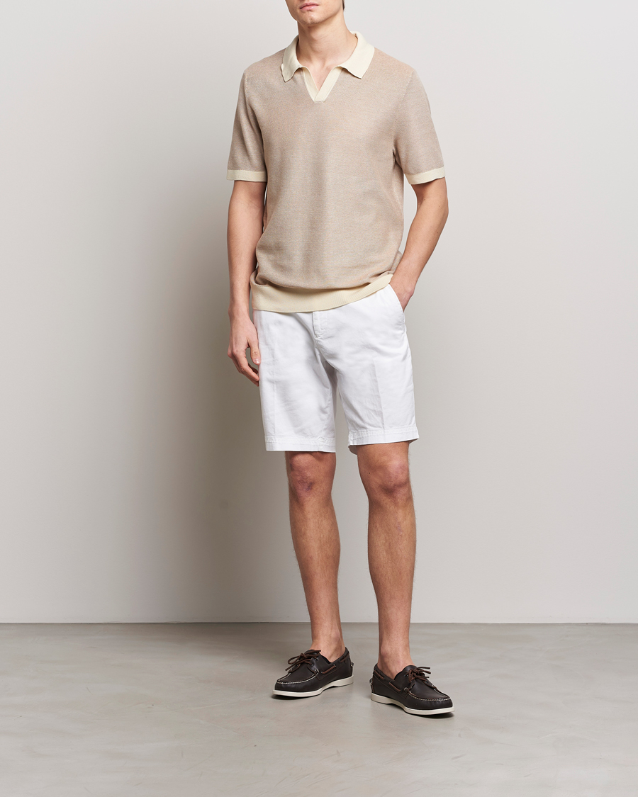 Herren | Shorts | BOSS BLACK | Slice Cotton Shorts White