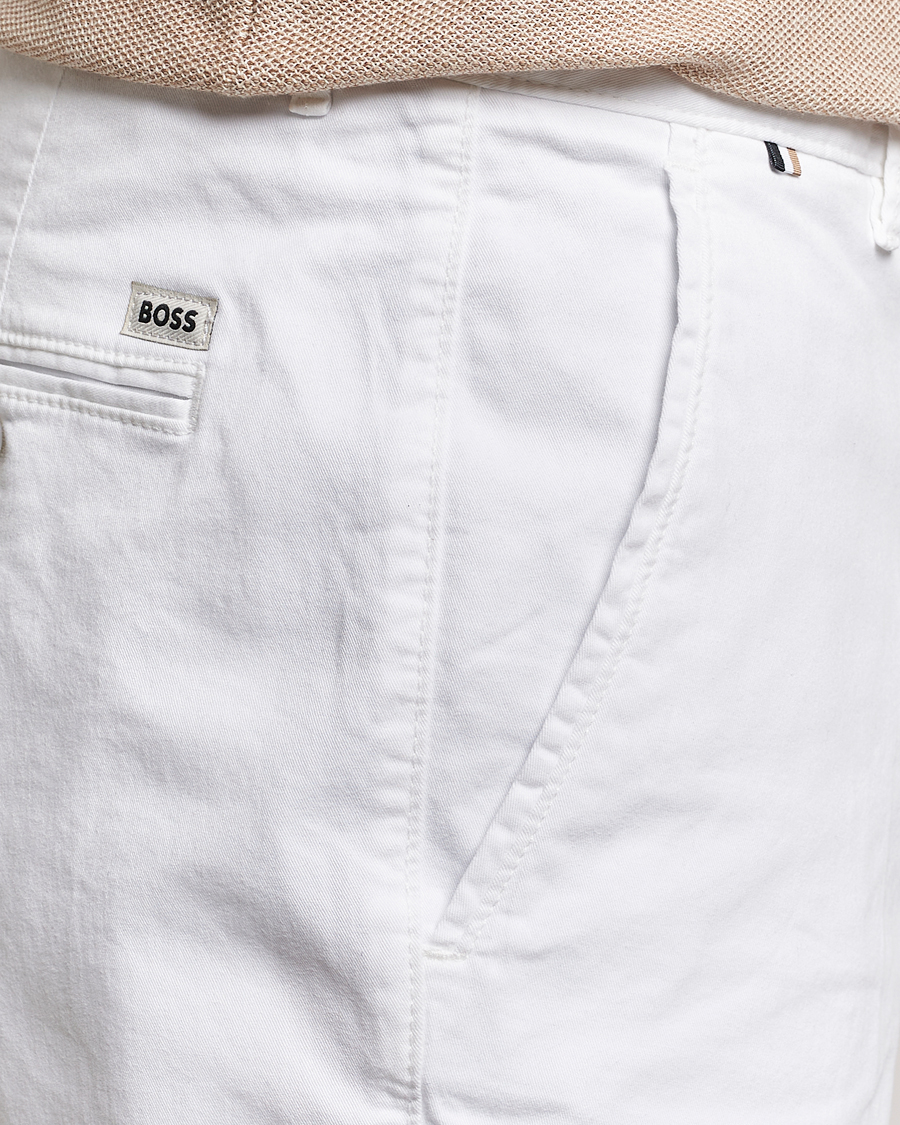 Herren | Shorts | BOSS BLACK | Slice Cotton Shorts White