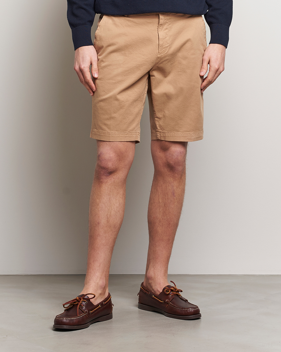 Herren | Chinoshorts | BOSS BLACK | Slice Cotton Shorts Medium Beige