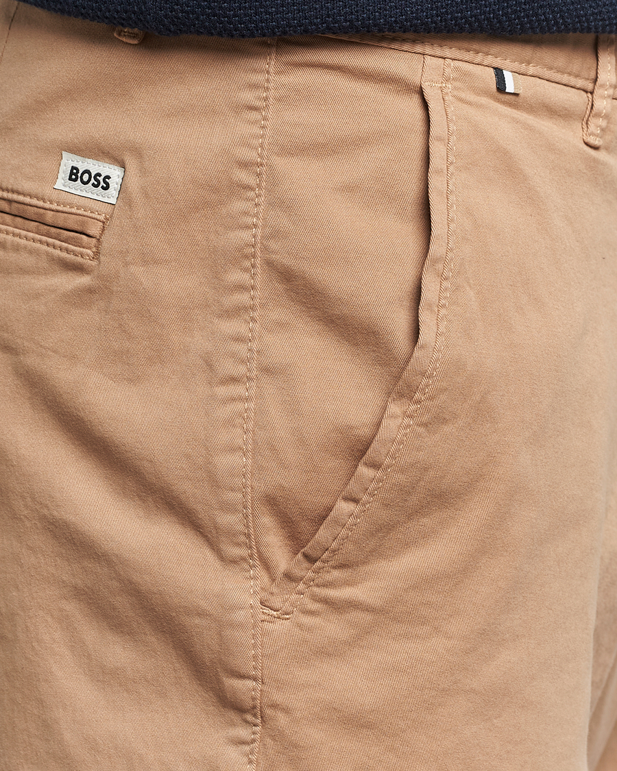 Herren | Shorts | BOSS BLACK | Slice Cotton Shorts Medium Beige