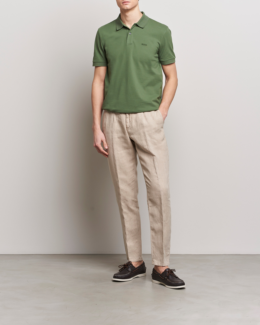 Herren | Hosen | BOSS BLACK | Genius Slim Fit Linen Pants Dark Beige
