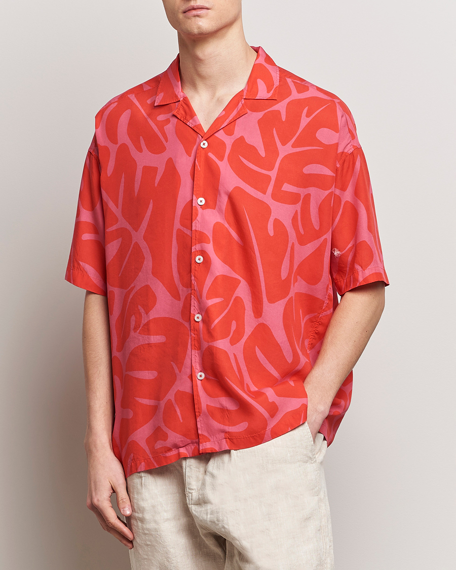 Herren | Kurzarmhemden | BOSS BLACK | Drew Short Sleeve Shirt Bright Red