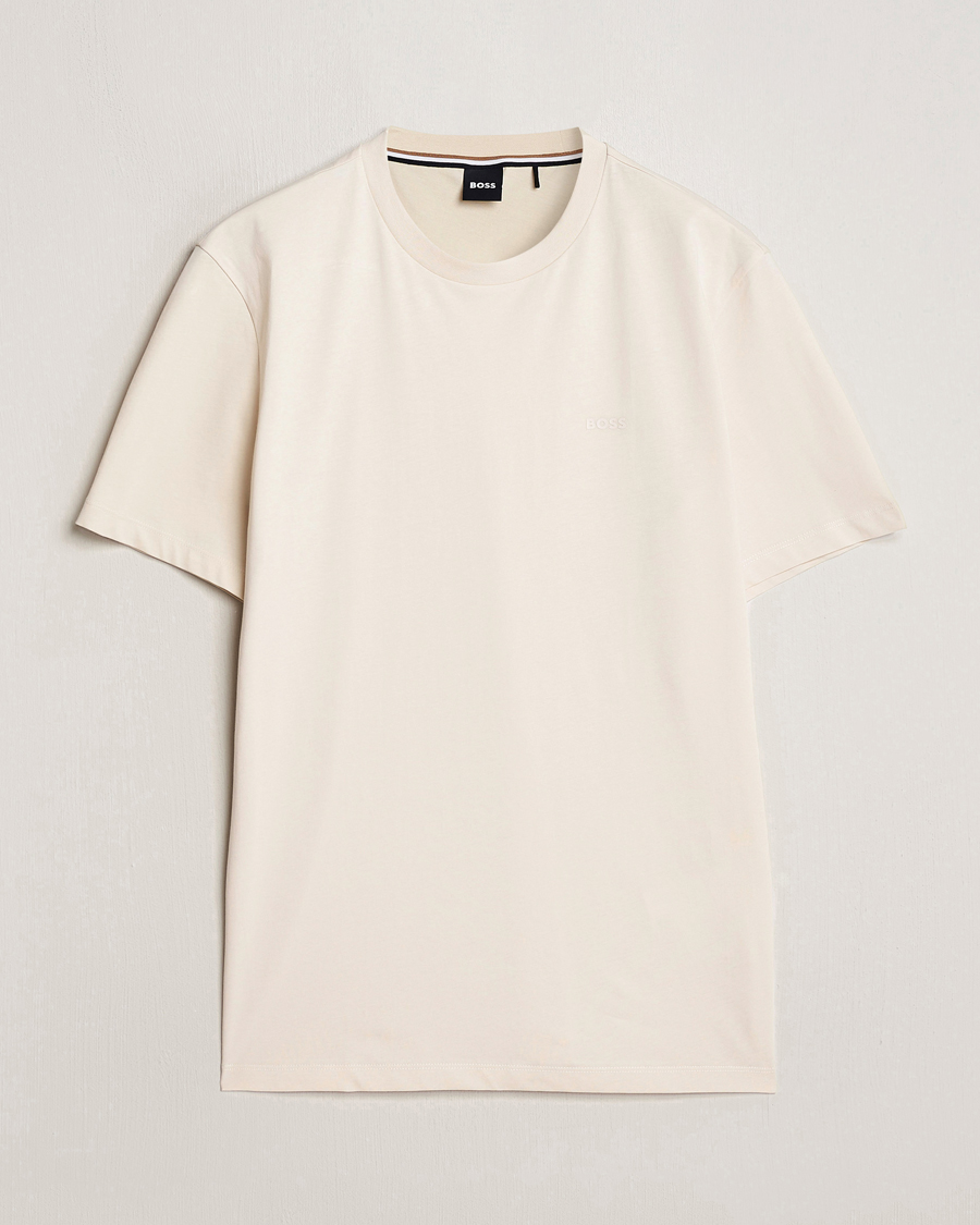Herren | T-Shirts | BOSS BLACK | Thompson Crew Neck T-Shirt Open White