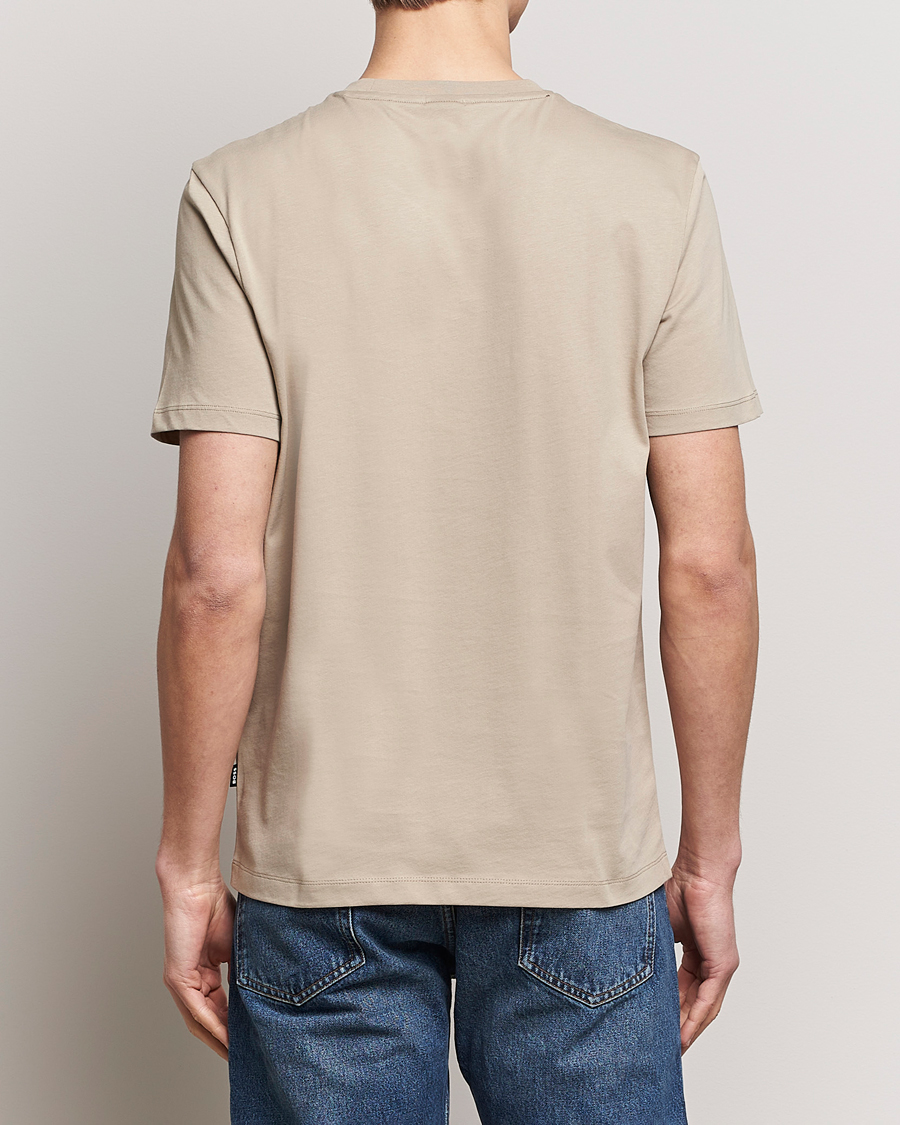 Herren | T-Shirts | BOSS BLACK | Thompson Crew Neck T-Shirt Dark Beige