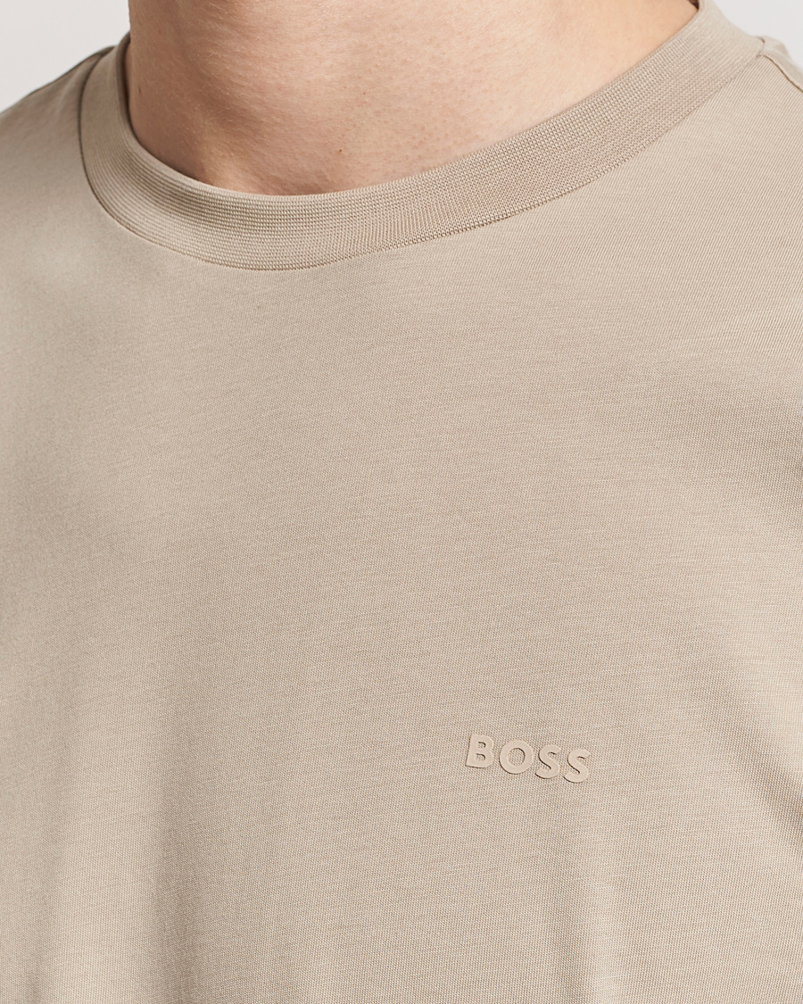 Herren | T-Shirts | BOSS BLACK | Thompson Crew Neck T-Shirt Dark Beige