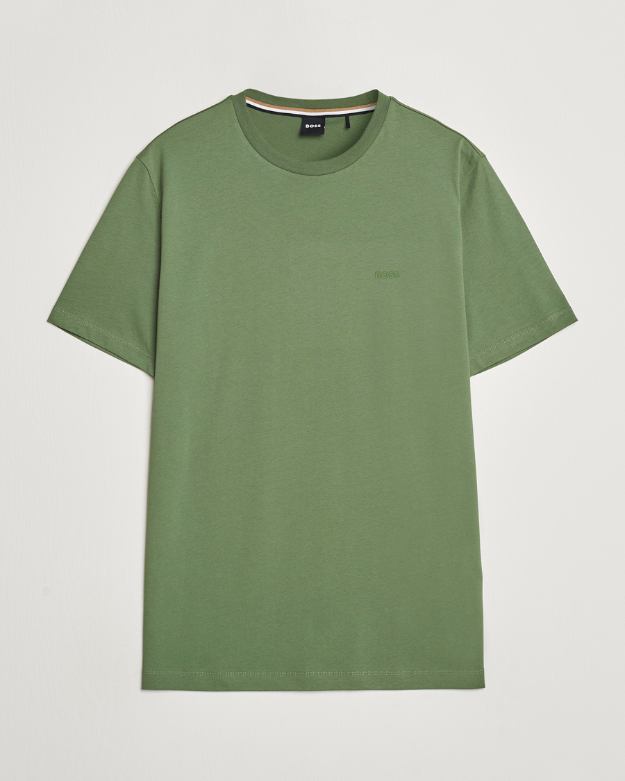 Herren | T-Shirts | BOSS BLACK | Thompson Crew Neck T-Shirt Open Green
