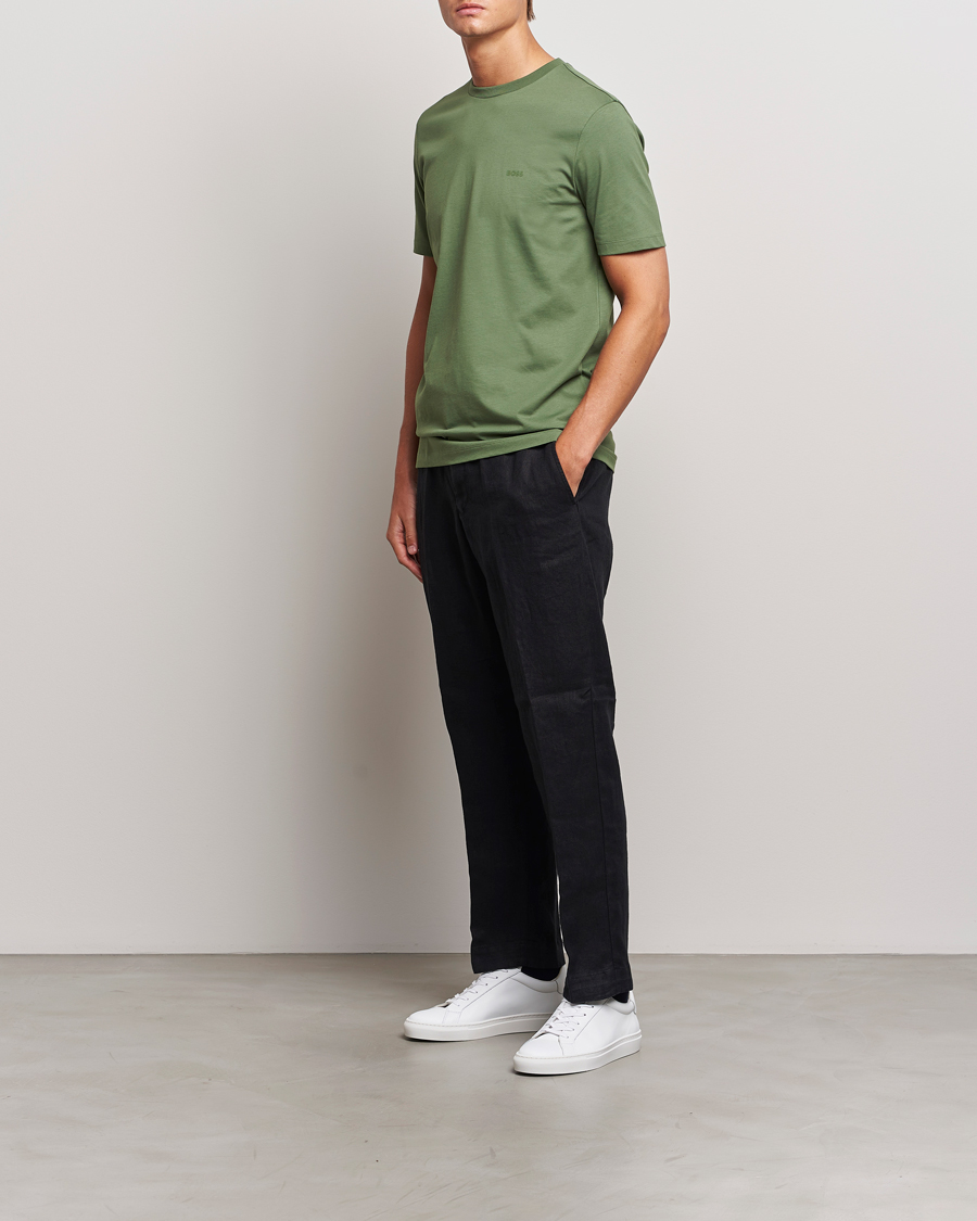 Herren | T-Shirts | BOSS BLACK | Thompson Crew Neck T-Shirt Open Green