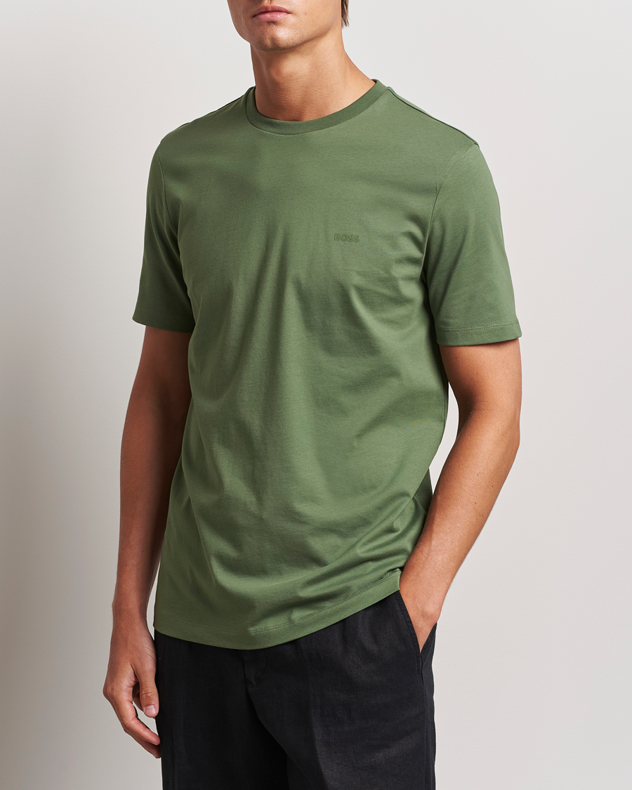 Herren | T-Shirts | BOSS BLACK | Thompson Crew Neck T-Shirt Open Green