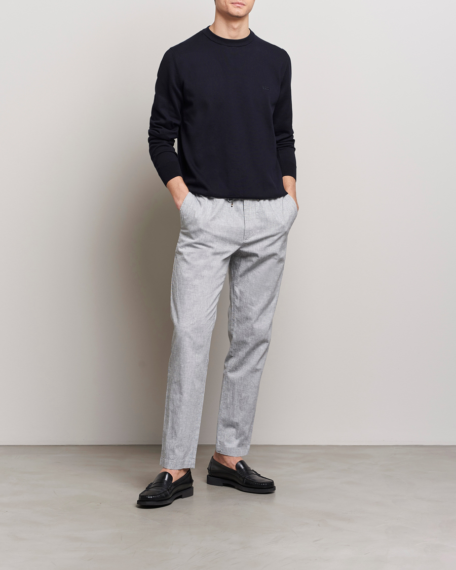 Herren | Pullover | BOSS BLACK | Pacas Crew Neck Pullover Dark Blue