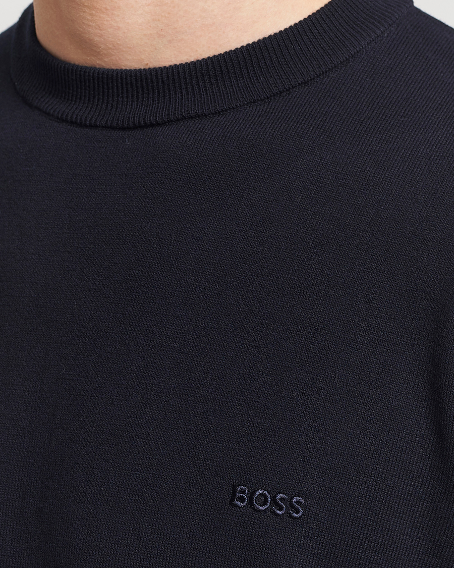 Herren | Pullover | BOSS BLACK | Pacas Crew Neck Pullover Dark Blue