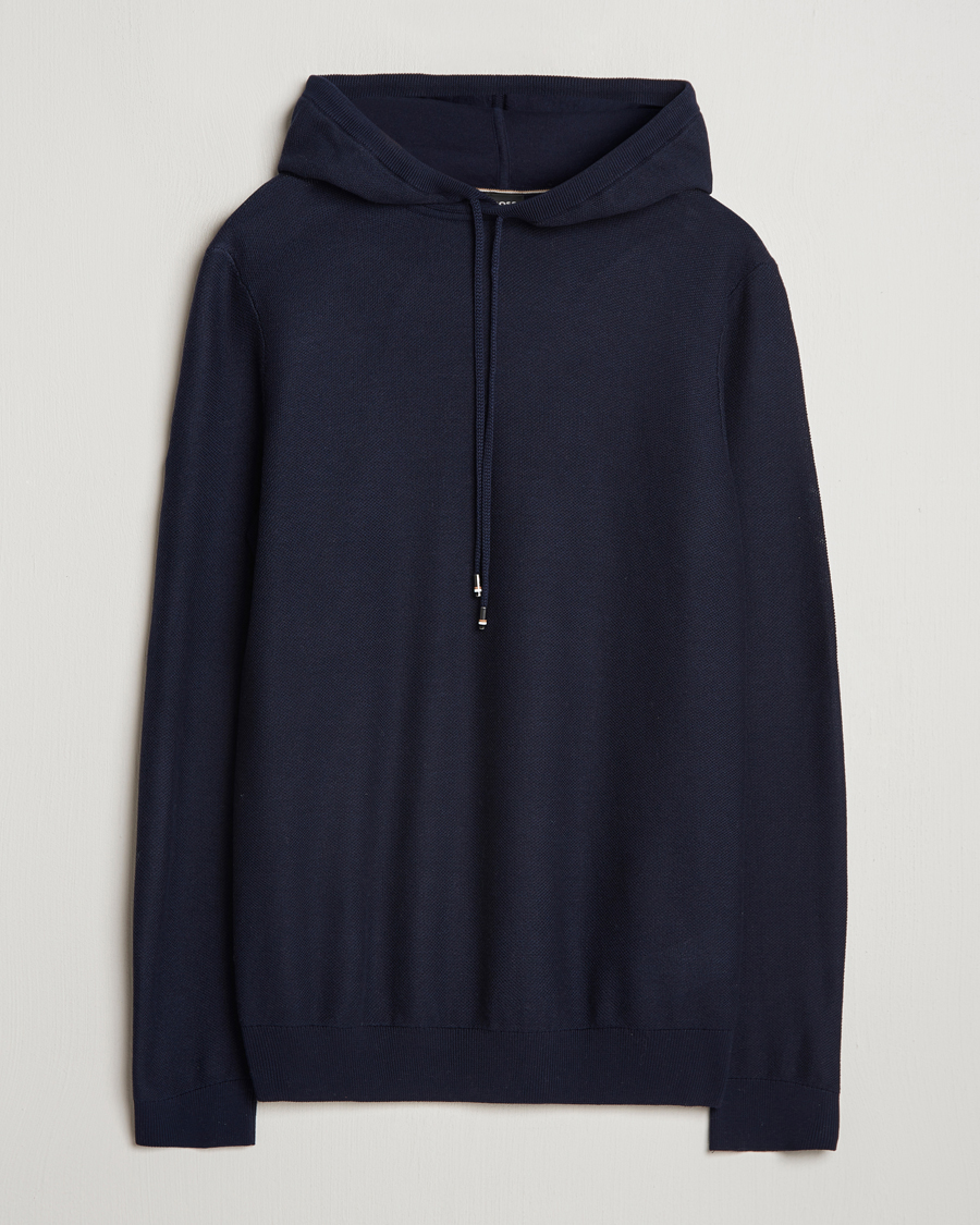 Herren | Pullover | BOSS BLACK | Trapani Hoodie Dark Blue