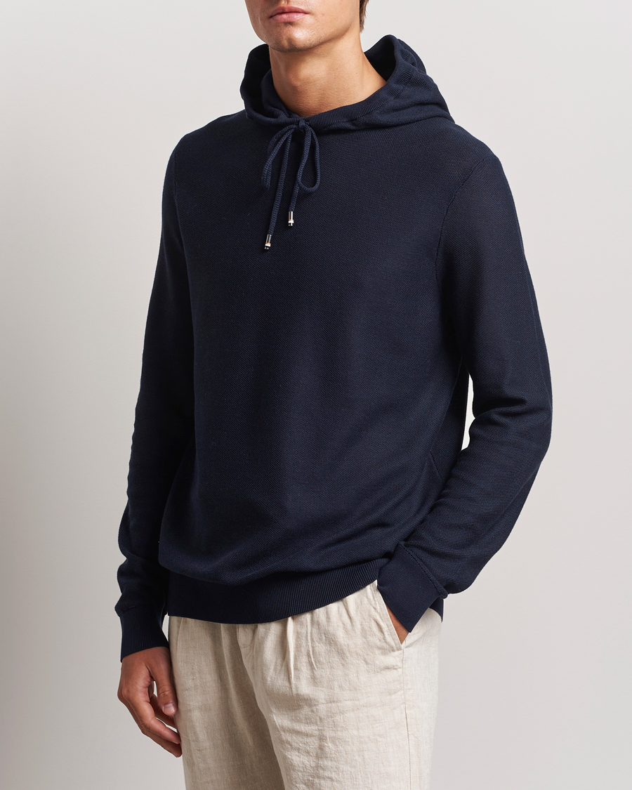 Herren | Pullover | BOSS BLACK | Trapani Hoodie Dark Blue