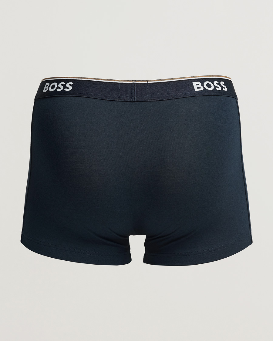 Herren | Trunks | BOSS BLACK | 3-Pack Cotton Trunk Black/White/Blue