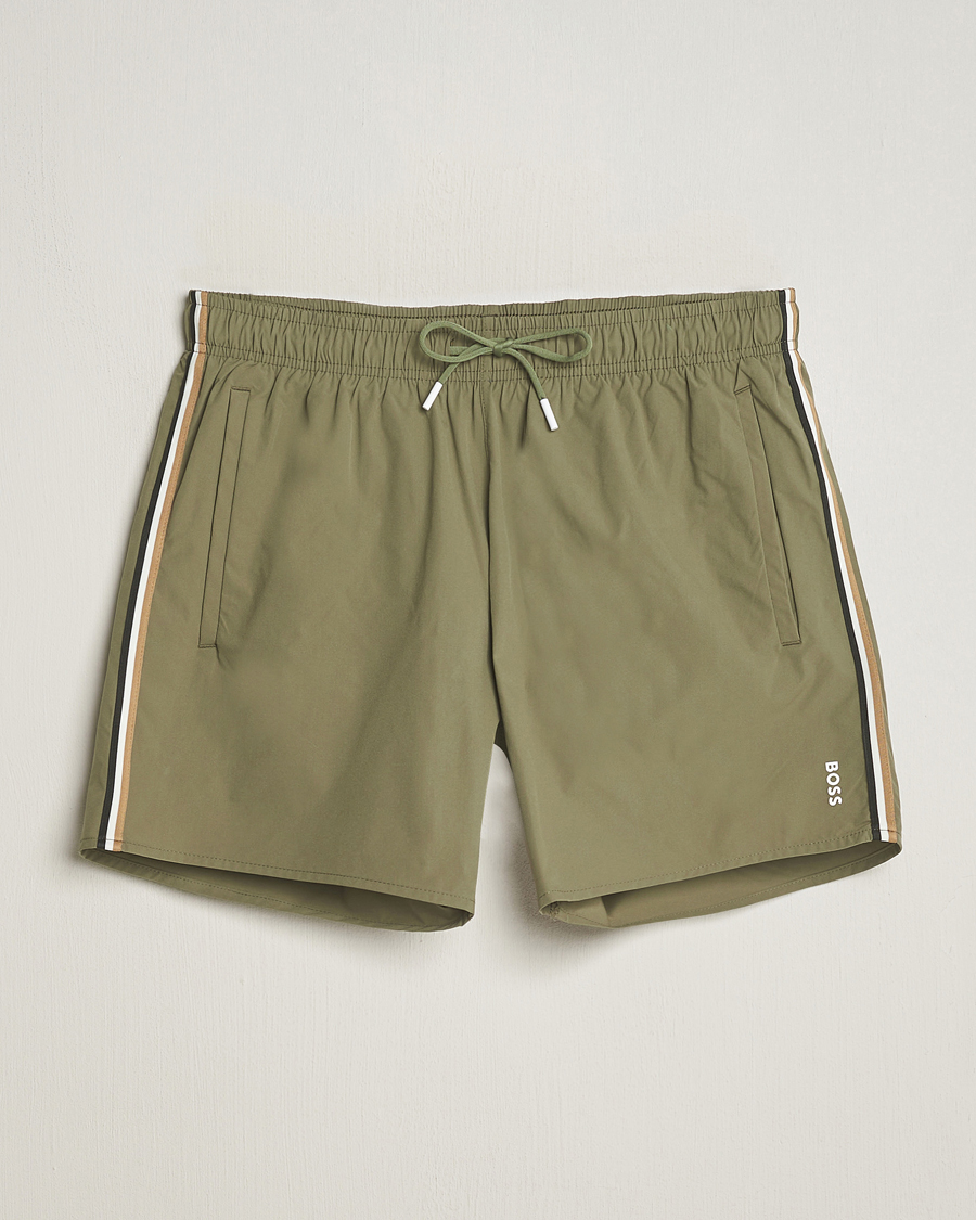 Herren | Badehosen | BOSS BLACK | Iconic Swimshorts Green