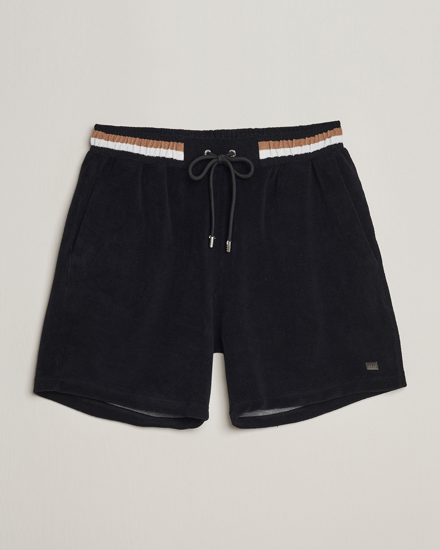 Herren | Shorts | BOSS BLACK | Terry Shorts Black