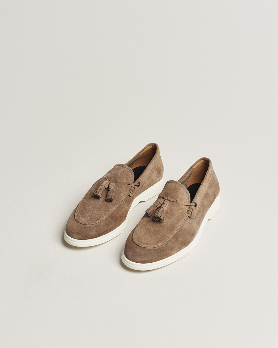 Herren | BOSS BLACK Sienne Tassle Loafer Suede Medium Beige | BOSS BLACK | Sienne Tassle Loafer Suede Medium Beige