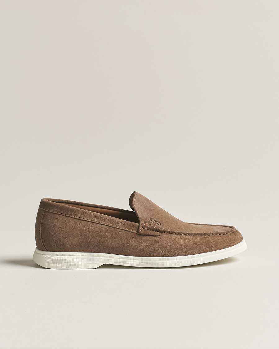 Herren | BOSS BLACK Sienne Suede Loafer Medium Beige | BOSS BLACK | Sienne Suede Loafer Medium Beige