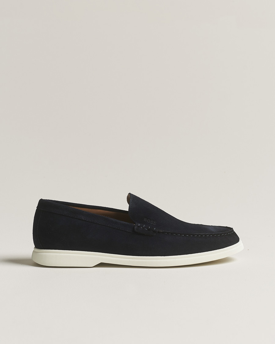 Herren | BOSS BLACK Sienne Suede Loafer Dark Blue | BOSS BLACK | Sienne Suede Loafer Dark Blue