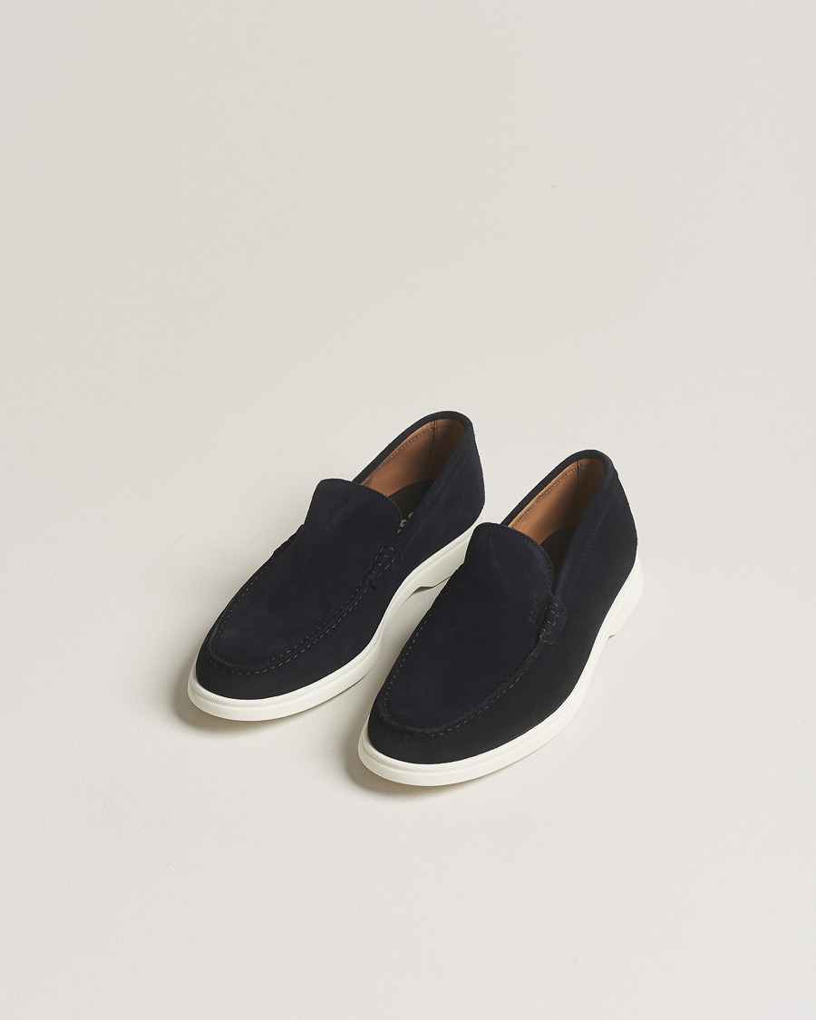 Men |  | BOSS BLACK | Sienne Suede Loafer Dark Blue