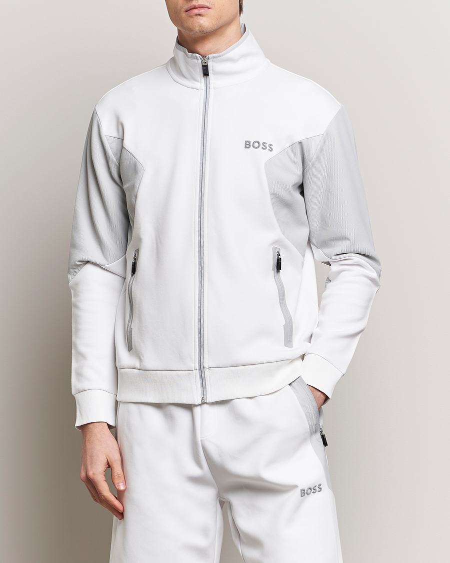 Herren | Kleidung | BOSS GREEN | Skaz Full Zip Hoodie White