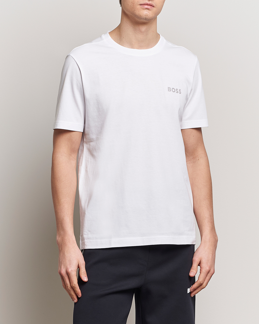 Herren | Weiße T-Shirts | BOSS GREEN | Crew Neck T-Shirt White
