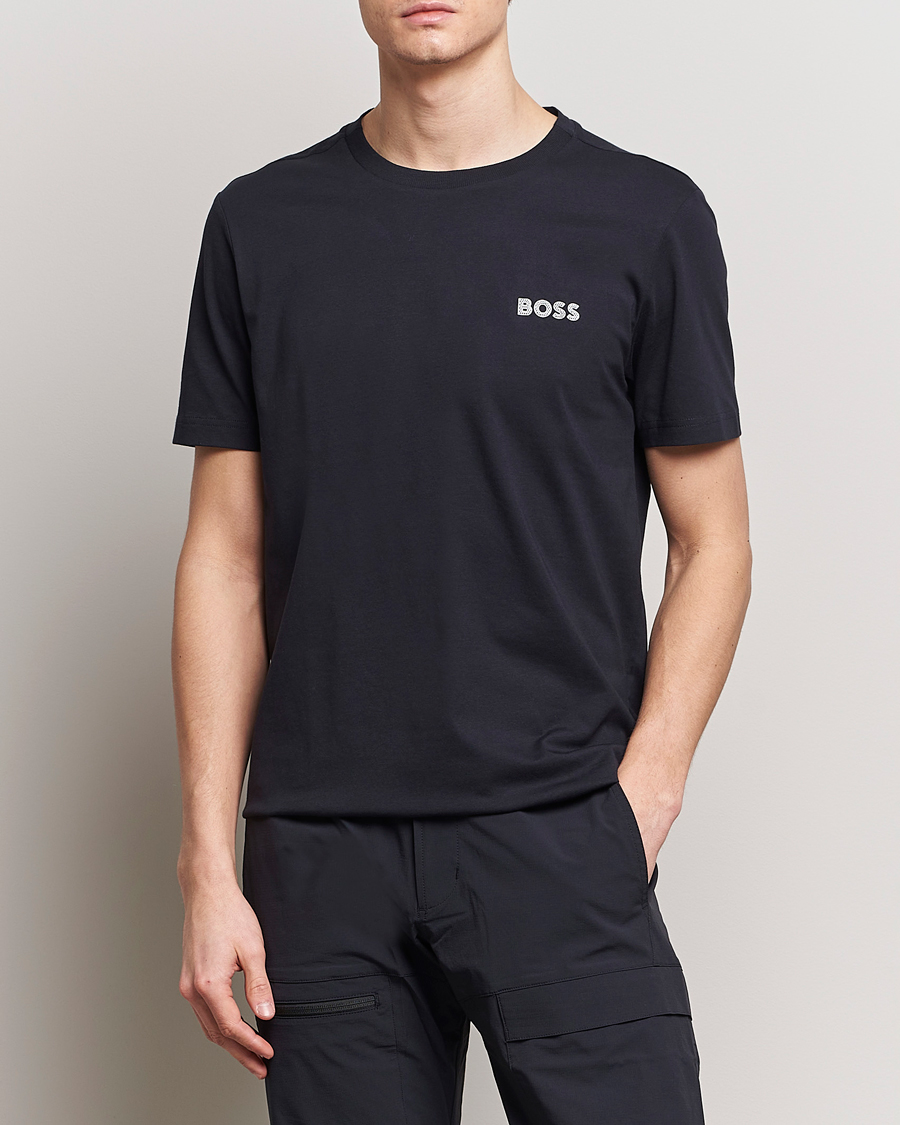 Men | BOSS GREEN | BOSS GREEN | Crew Neck T-Shirt Dark Blue