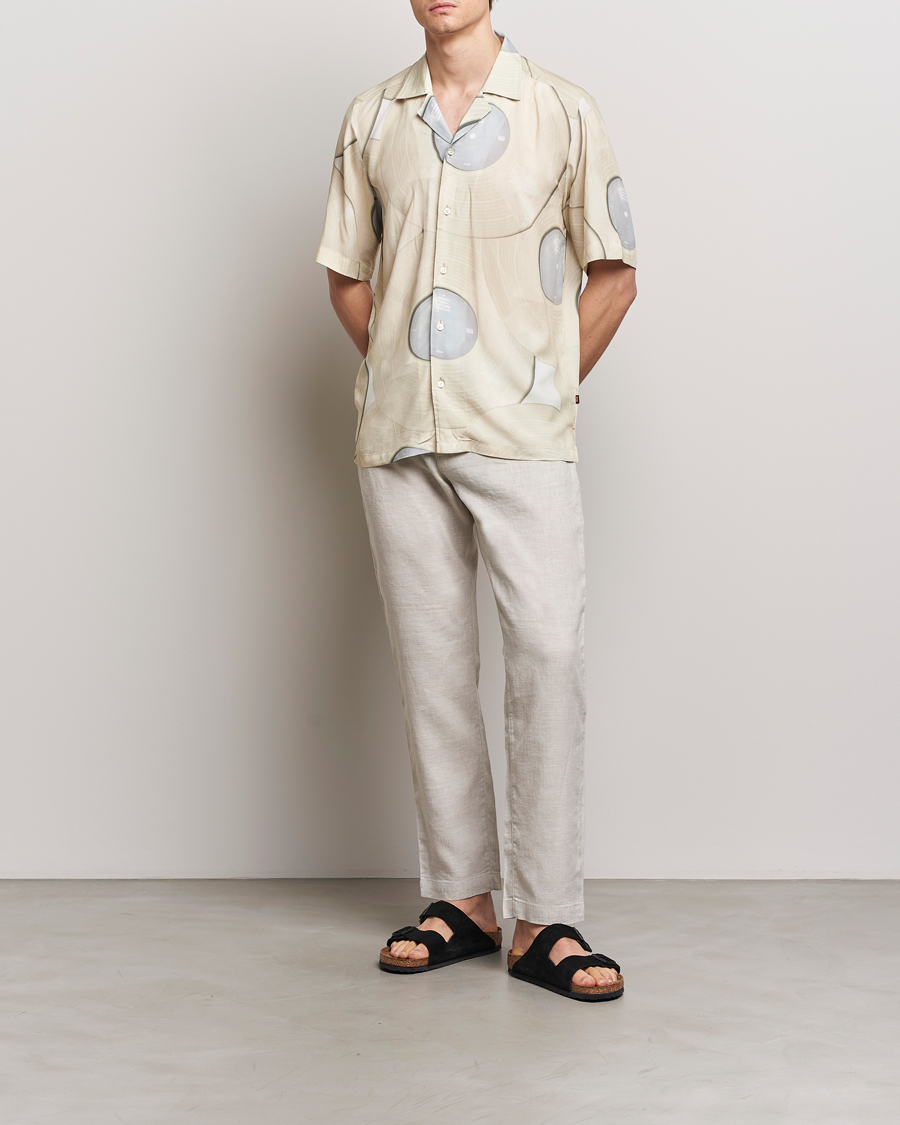Herren | Hosen | BOSS ORANGE | Sanderson Linen Pants Light Beige