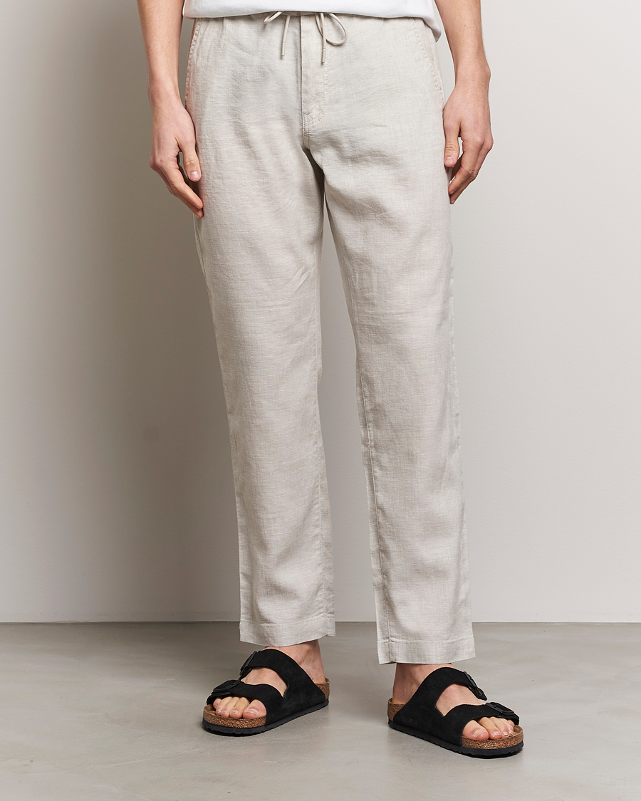 Herr | Kläder | BOSS ORANGE | Sanderson Linen Pants Light Beige