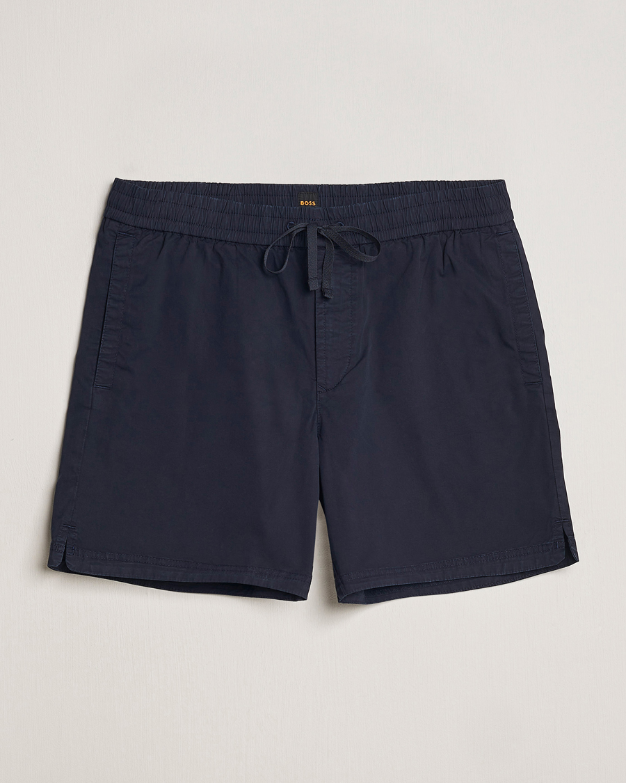 Herren | Shorts | BOSS ORANGE | Sandrew Cotton Shorts Dark Blue