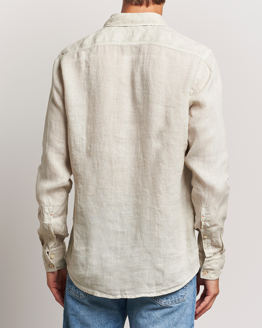Herren | Hemden | BOSS ORANGE | Relegant Linen Shirt Light Beige