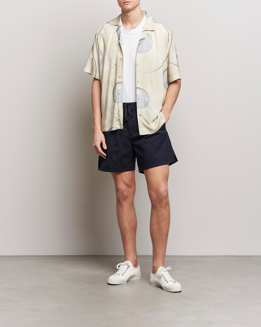Herren | Hemden | BOSS ORANGE | Rayer Short Sleeve Printed Shirt Light Beige