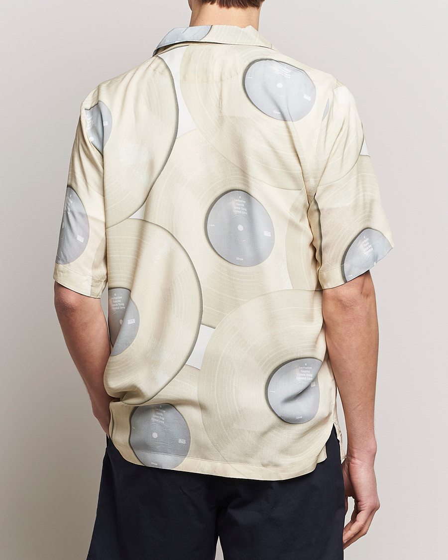 Herren | Hemden | BOSS ORANGE | Rayer Short Sleeve Printed Shirt Light Beige