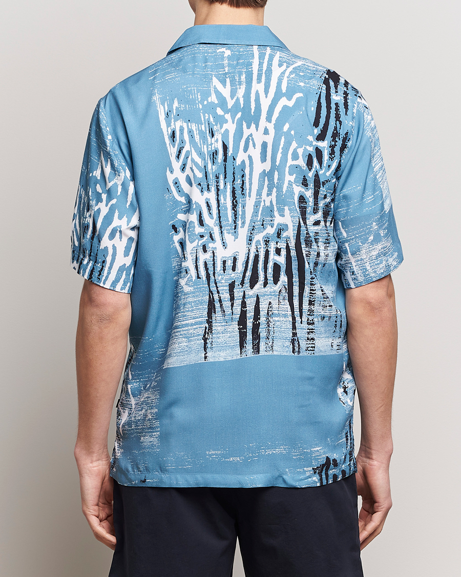 Herren | Hemden | BOSS ORANGE | Rayer Short Sleeve Printed Shirt Open Blue