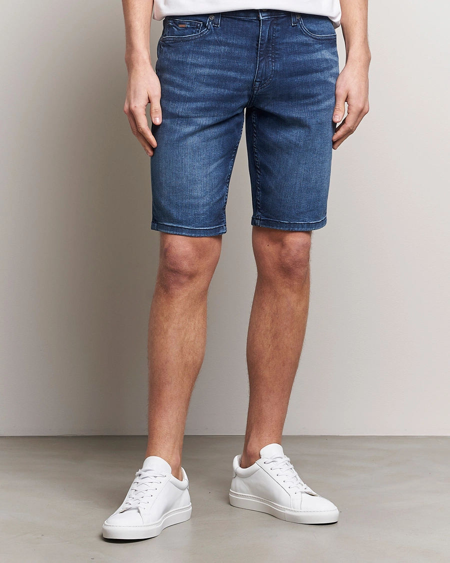 Herren | Shorts | BOSS ORANGE | Delaware Jeans Shorts Navy