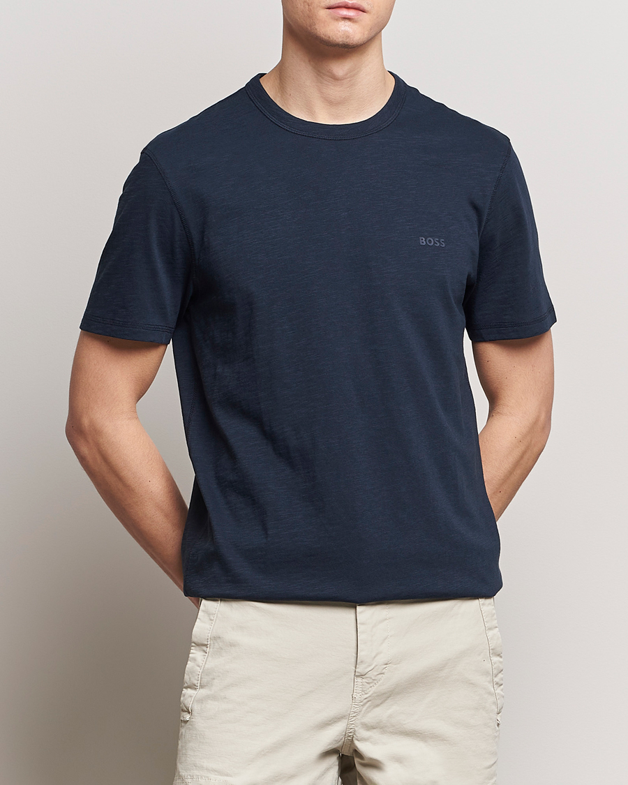 Herren | Treue-Rabatt für Stammkunden | BOSS ORANGE | Tegood Crew Neck T-Shirt Dark Blue