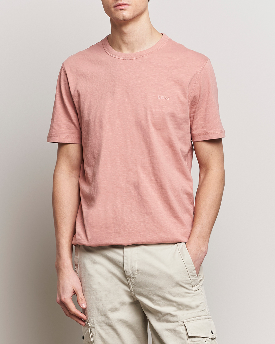 Herren | Treue-Rabatt für Stammkunden | BOSS ORANGE | Tegood Crew Neck T-Shirt Open Pink