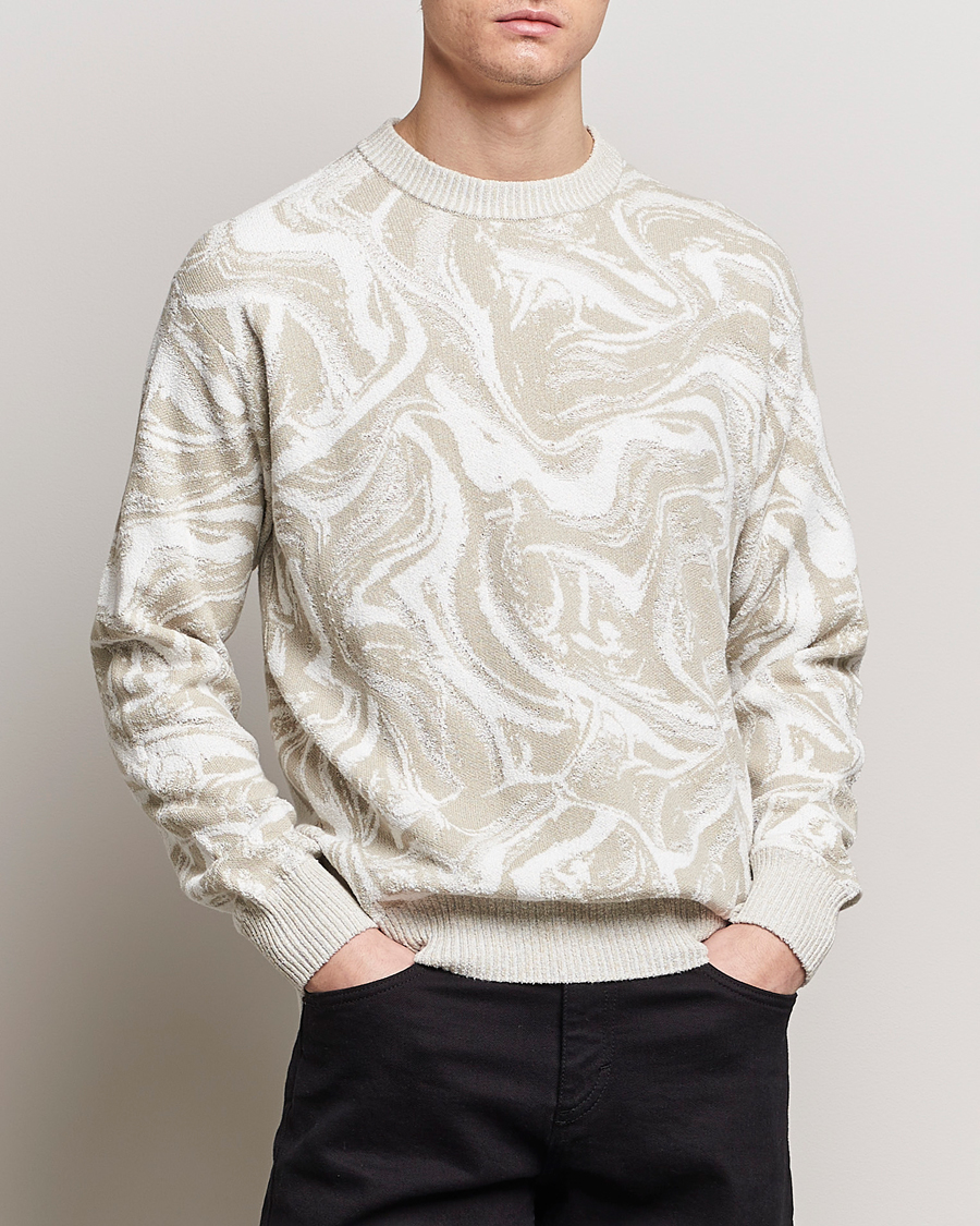 Herr | BOSS ORANGE | BOSS ORANGE | Kliam Printed Sweatshirt Light Beige