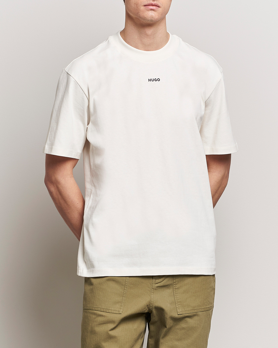 Herr | Vita t-shirts | HUGO | Dapolino Crew Neck T-Shirt Open White