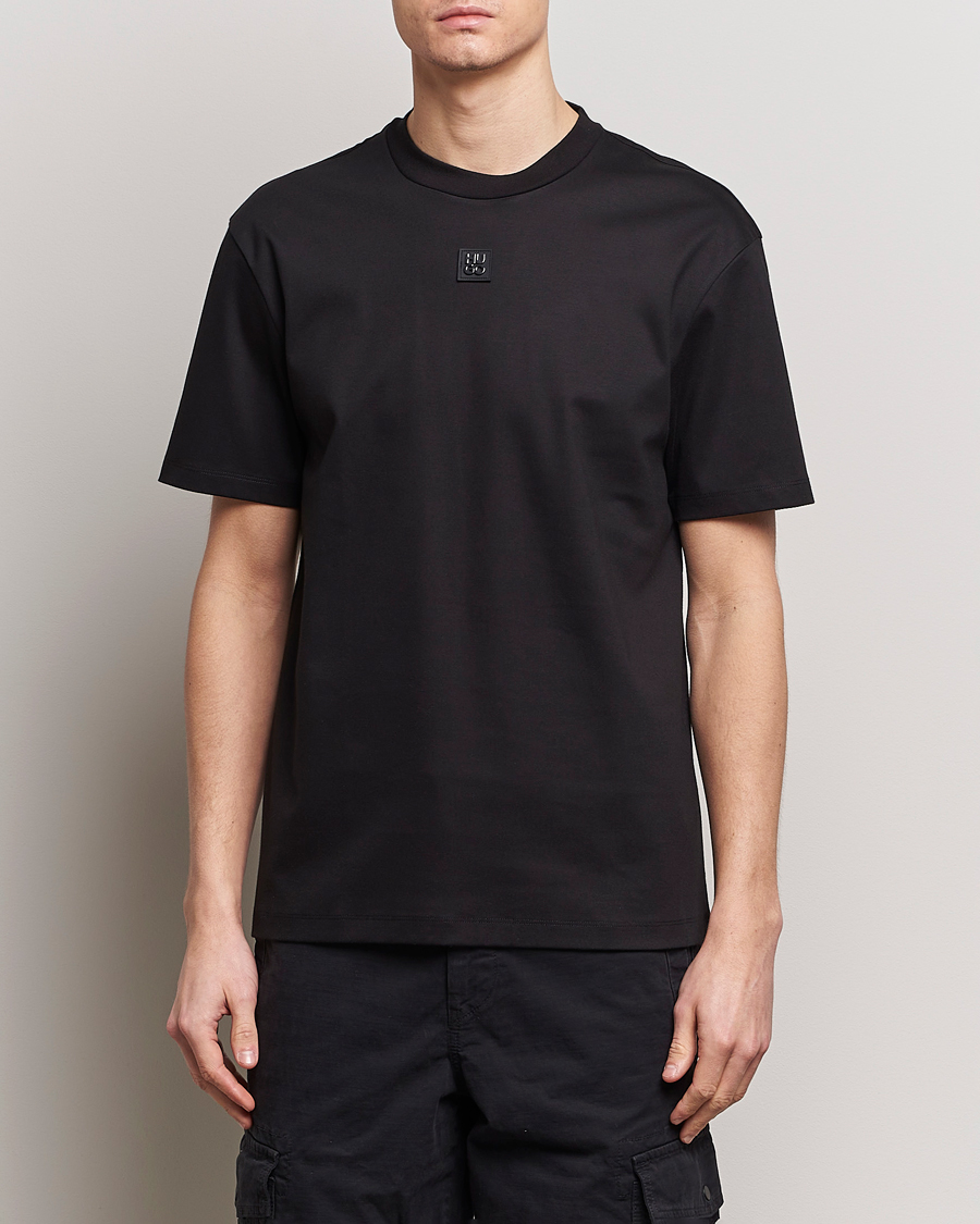 Herren | Neu im Onlineshop | HUGO | Dalile Logo Crew Neck T-Shirt Black