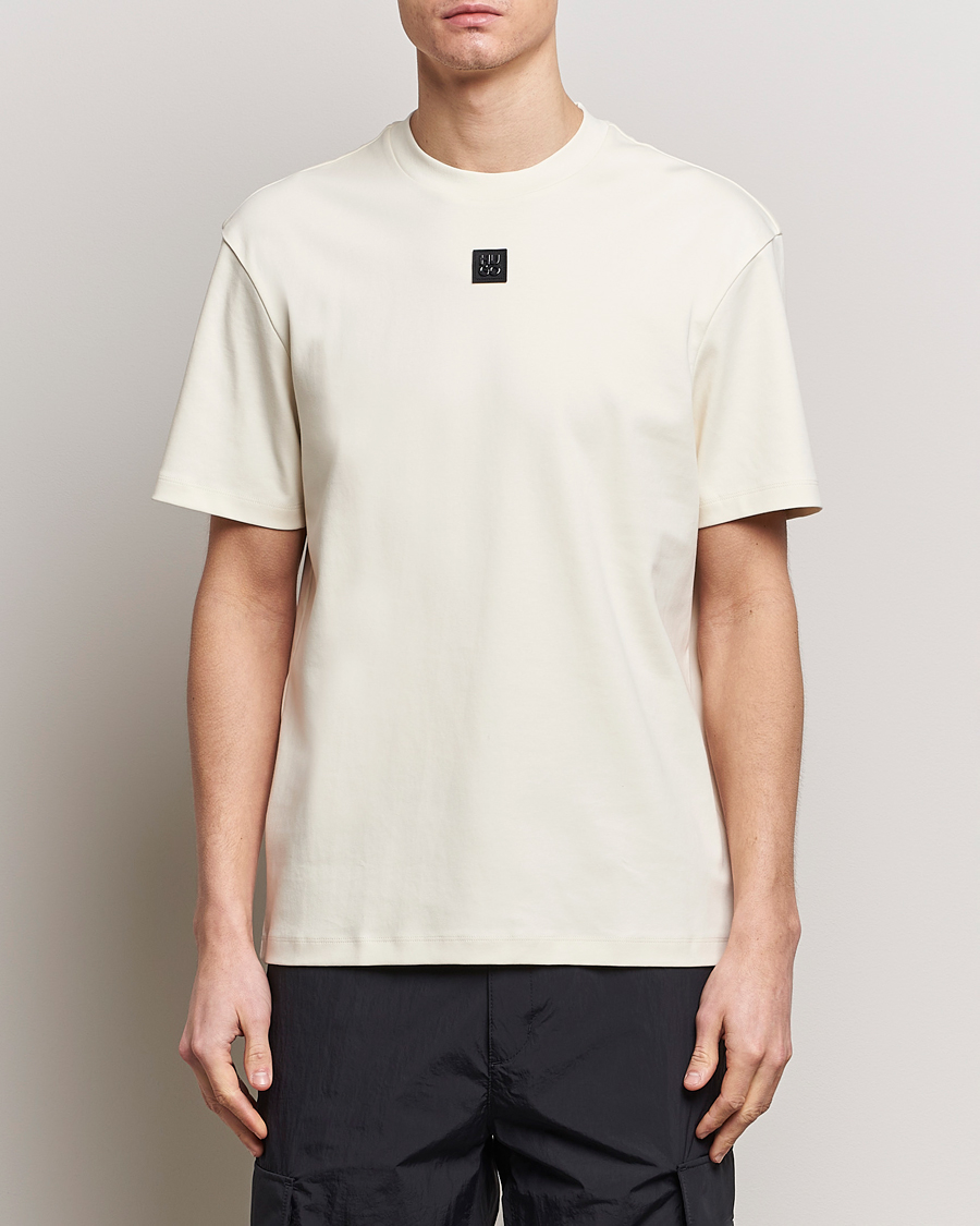 Herren | Kleidung | HUGO | Dalile Logo Crew Neck T-Shirt Open White