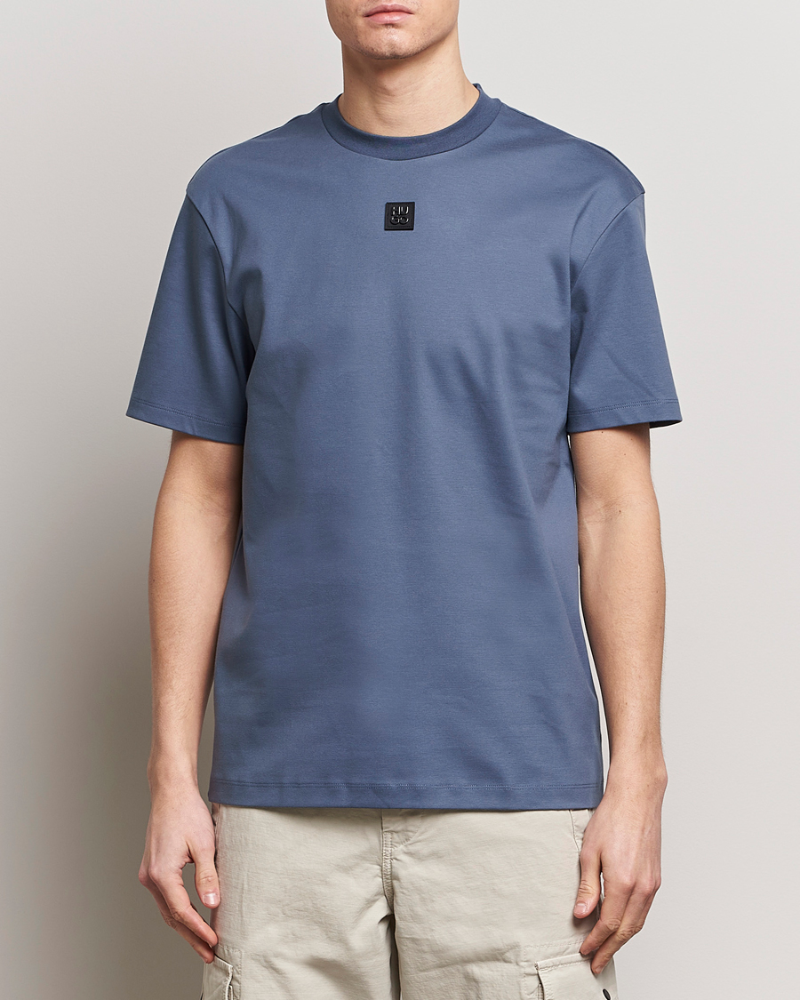 Herren |  | HUGO | Dalile Logo Crew Neck T-Shirt Open Blue