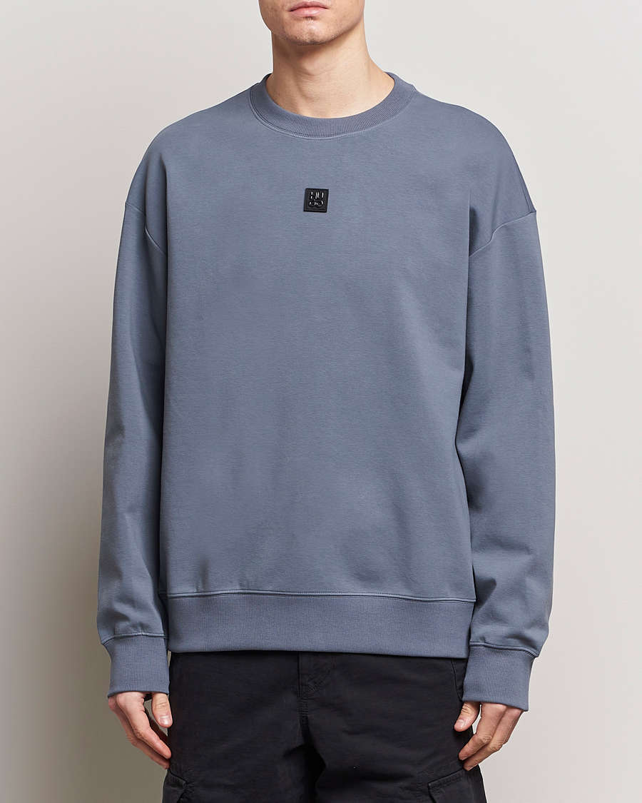 Herren | Sale | HUGO | Dettil Logo Sweatshirt Open Blue