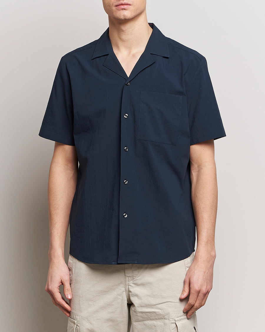 Herren | HUGO | HUGO | Ellino Short Sleeve Shirt Dark Blue