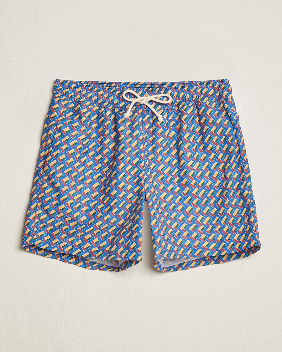 Herren | Badehosen | Ripa Ripa | Meandro Printed Swimshorts Blue