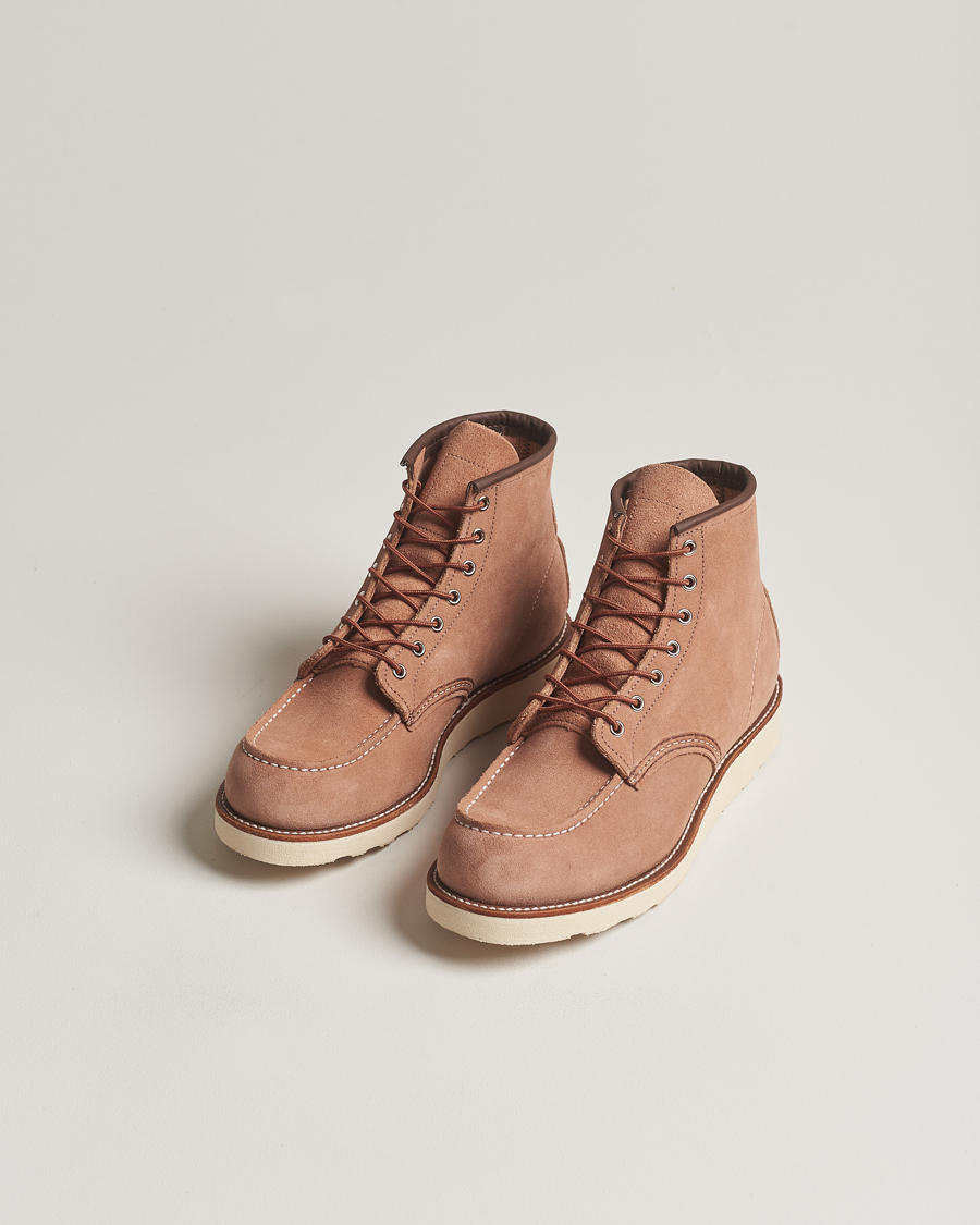 Herren | Handgefertigte Schuhe | Red Wing Shoes | Moc Toe Boot Dusty Rose