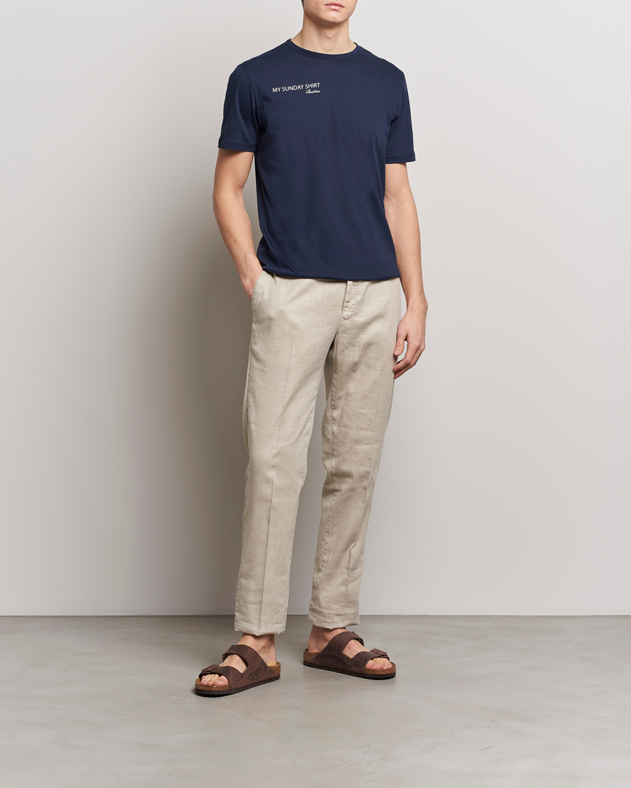 Herren | T-Shirts | Stenströms | Sunday T-shirt Navy